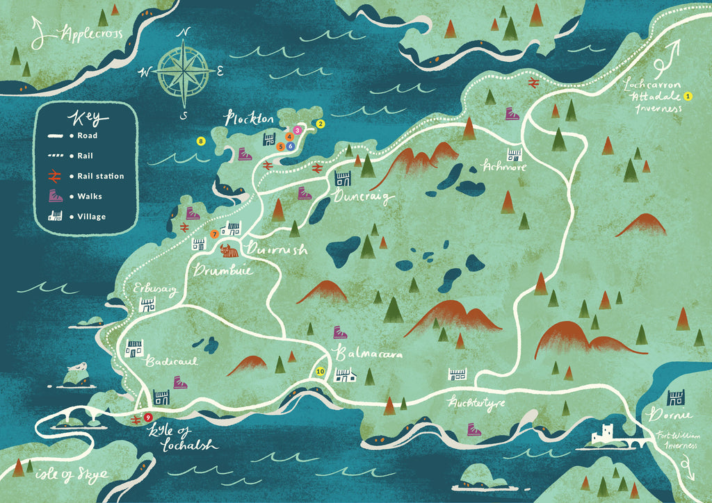 Plockton District Tourist Association Map