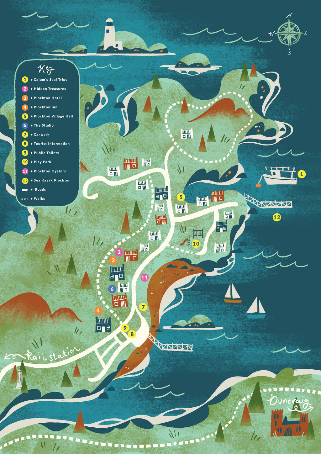 Plockton District Tourist Association Map